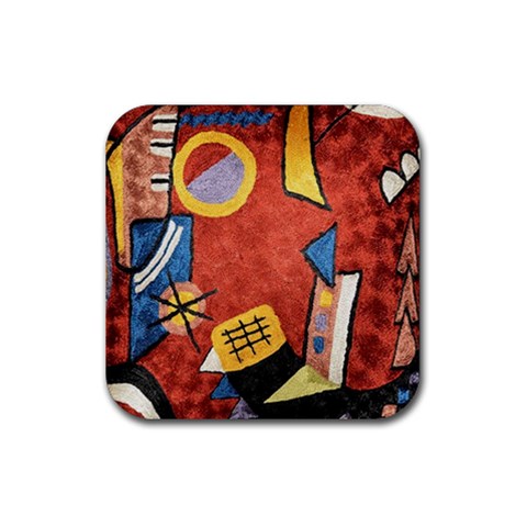 Abstract Red Geometric Art Deco Shapes from ArtsNow.com Front