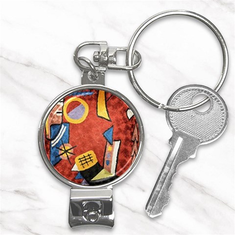 Abstract Red Geometric Art Deco Shapes from ArtsNow.com Front