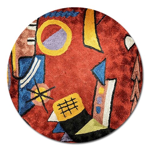 Abstract Red Geometric Art Deco Shapes from ArtsNow.com Front