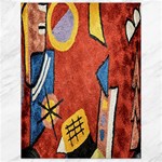 Abstract Red Geometric Art Deco Shapes