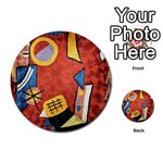 Abstract Red Geometric Art Deco Shapes