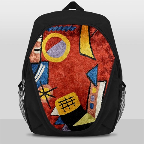Abstract Red Geometric Art Deco Shapes from ArtsNow.com Front