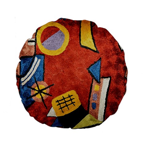 Abstract Red Geometric Art Deco Shapes from ArtsNow.com Front