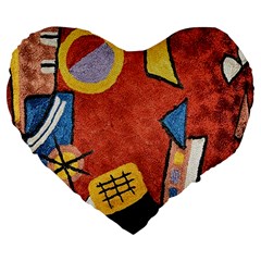 Abstract Red Geometric Art Deco Shapes from ArtsNow.com Front