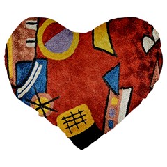 Abstract Red Geometric Art Deco Shapes from ArtsNow.com Back