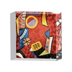 Abstract Red Geometric Art Deco Shapes