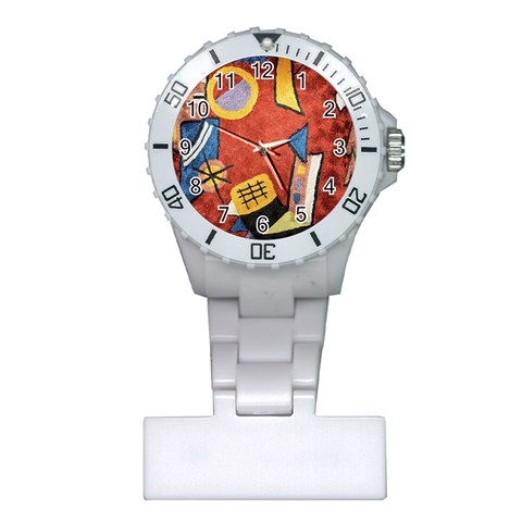 Abstract Red Geometric Art Deco Shapes from ArtsNow.com Front