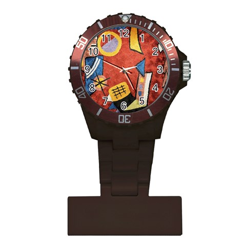 Abstract Red Geometric Art Deco Shapes from ArtsNow.com Front