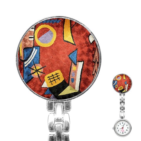 Abstract Red Geometric Art Deco Shapes from ArtsNow.com Front