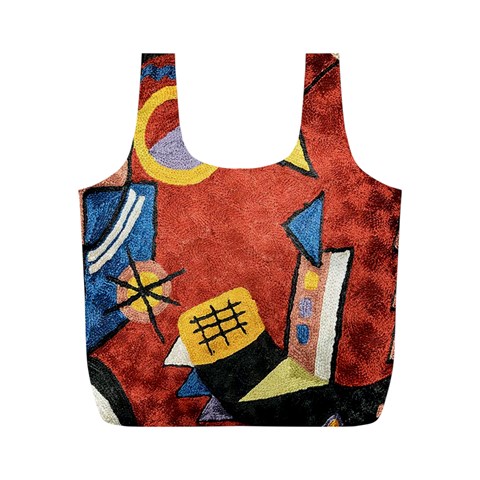 Abstract Red Geometric Art Deco Shapes from ArtsNow.com Front