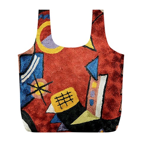 Abstract Red Geometric Art Deco Shapes from ArtsNow.com Front