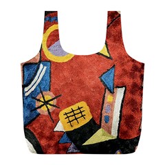 Abstract Red Geometric Art Deco Shapes from ArtsNow.com Back