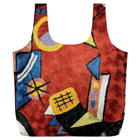 Abstract Red Geometric Art Deco Shapes from ArtsNow.com Back