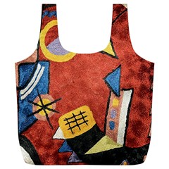 Abstract Red Geometric Art Deco Shapes from ArtsNow.com Back