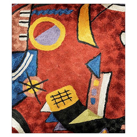 Abstract Red Geometric Art Deco Shapes from ArtsNow.com Front