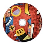 Abstract Red Geometric Art Deco Shapes