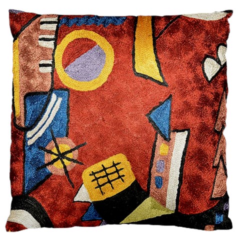 Abstract Red Geometric Art Deco Shapes from ArtsNow.com Front