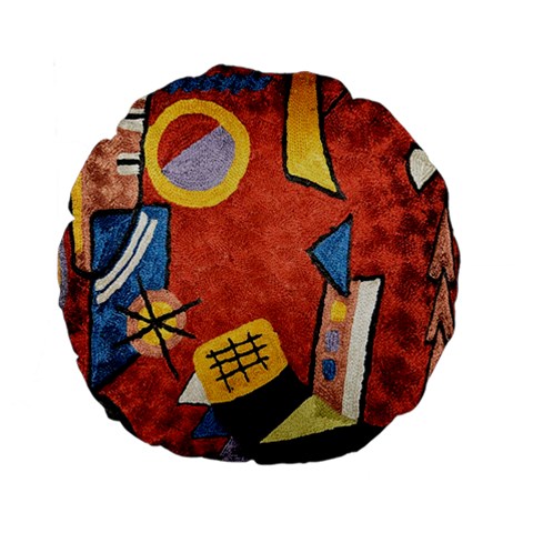 Abstract Red Geometric Art Deco Shapes from ArtsNow.com Back