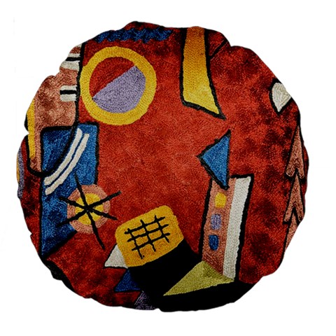 Abstract Red Geometric Art Deco Shapes from ArtsNow.com Front