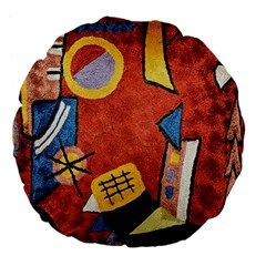 Abstract Red Geometric Art Deco Shapes from ArtsNow.com Back