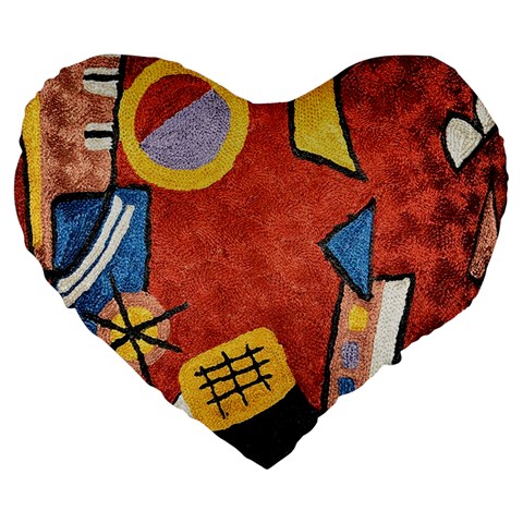 Abstract Red Geometric Art Deco Shapes from ArtsNow.com Front