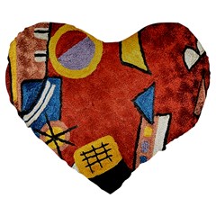 Abstract Red Geometric Art Deco Shapes from ArtsNow.com Front