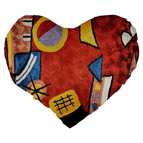 Abstract Red Geometric Art Deco Shapes from ArtsNow.com Back