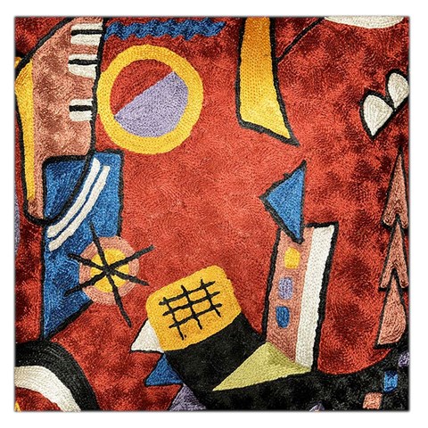 Abstract Red Geometric Art Deco Shapes from ArtsNow.com Front