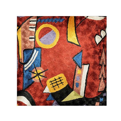 Abstract Red Geometric Art Deco Shapes from ArtsNow.com Front