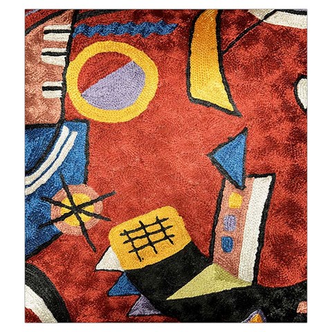 Abstract Red Geometric Art Deco Shapes from ArtsNow.com Back