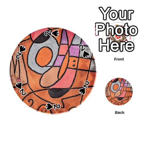 Abstract Wacky World from ArtsNow.com Front - Spade2