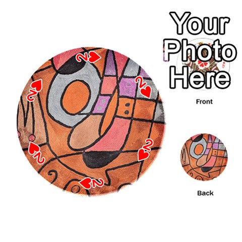 Abstract Wacky World from ArtsNow.com Front - Heart2
