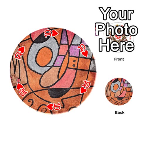 Abstract Wacky World from ArtsNow.com Front - Heart10