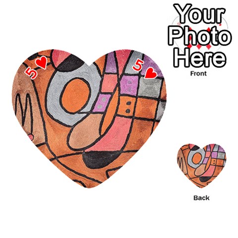 Abstract Wacky World from ArtsNow.com Front - Heart5