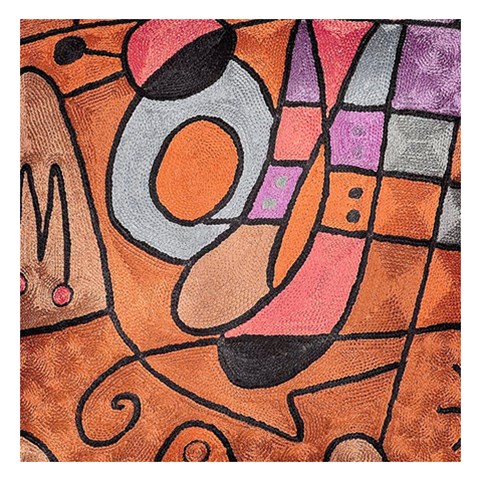 Abstract Wacky World from ArtsNow.com 3.75 x3.75  Memopad