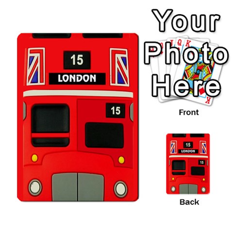London Double Decker Bus from ArtsNow.com Front 17