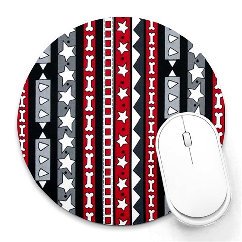 Ani8 from ArtsNow.com 8 x8  Round Mousepad - 1