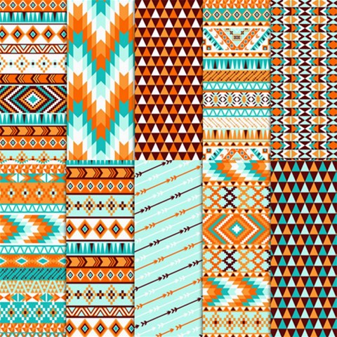 Gaigwu Tribal Print from ArtsNow.com 8 x8  Scrapbook Page - 1