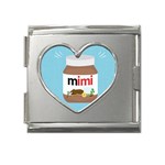 Image Mega Link Heart Italian Charm (18mm)