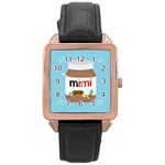 Image Rose Gold Leather Watch 