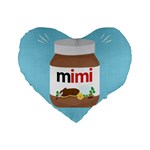 Image Standard 16  Premium Flano Heart Shape Cushion 