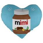 Image Large 19  Premium Flano Heart Shape Cushion