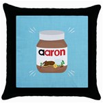 Image Throw Pillow Case (Black)