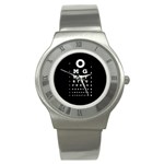 Design0541 Round Steel Watch