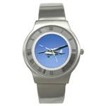 Design0642 Round Steel Watch