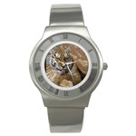 Design1386 Round Steel Watch