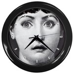 FORNASETTI INSPIRED 10  WALL CLOCK Wall Clock (Black)