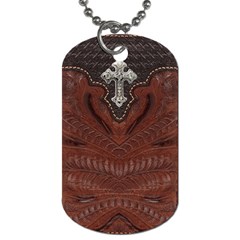Worked leather with metal cross inlay in middle from ArtsNow.com Back
