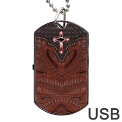 Worked leather with leather cross from ArtsNow.com Front