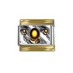 yellow-pearls_1500 Gold Trim Italian Charm (9mm)